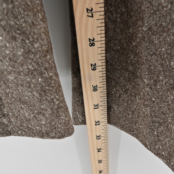 Vtg Y2k GAP Wool Silk Tweed Pants Womens Size 4 Flared Trouser Academia Neutral - Picture 5 of 14
